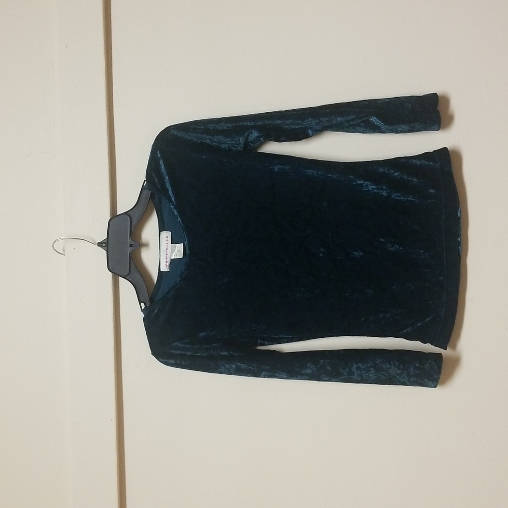 Crushed velvet top